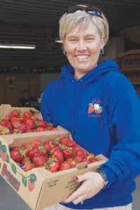 Stawberries came in later this year, said Mt Angel grower Reagan Purdy