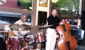 Renowned Jazz drummer Mel Brown riffs with bass artist Ed Bennett.