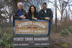 2009 Association Oregon Loggers of the Year award winners are Norbert, Katherine and Greg Schmitz. 