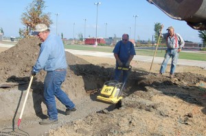 Silverton High School alumni Rick Mallorie, and Norm and Bob Wiesner decided the best way to get the thing done was to do it themselves. The trio took on the project to get the concrete bench that has stood in front of Silverton High School since 1920 to the new campus.    