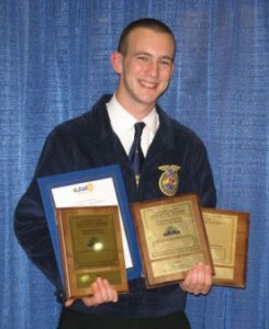 Carson States was honored as 2009 National FFA Champion in Extemporaneous Public Speaking