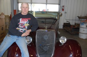 Keenan Foraker loves to work, and play, with classic cars, such as this 1934 Ford Roadster.
