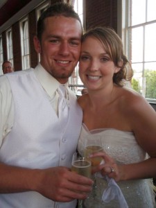 Kelly and Erin Scott, married six months, believe honest communication and trust are the basis of a lasting marriage.