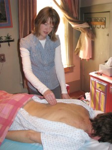 Andrea Fisk has extensive background in acupuncture for healing.