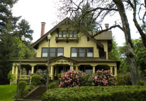 The Louis Adams house, at the top of the hill on West Main Street, is one home under consideration by Silverton Historic Landmarks Commission for nomination to the National Register of Historic Places.   