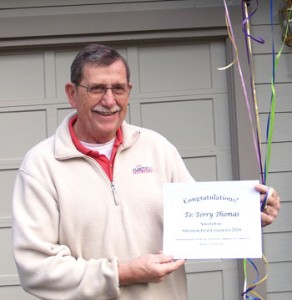 Terry Thomas was surprised to learn he was named 2010 First Citizen