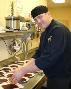 Chef Eric Nelson enjoys cooking for Vitality guests.