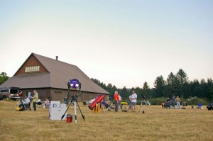The telescopes are many and varied at the Silver Falls State Park Star Party at the Old Ranch.  