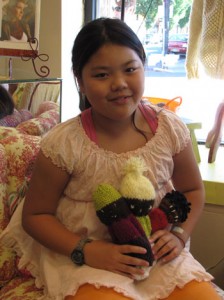 Jinjutha Cheepluesak enjoys knitting to help others.   