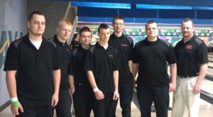 Silverton High School’s 2012 State Champion Bowling Team and coach Paul Holden.
