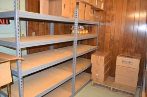 The shelves of SACA.