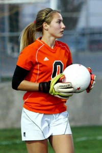 Sheyenne Brusven, Silverton High’s all-Mid-Willamette Conference goalkeeper, will be playing college soccer at Corban University.