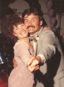 Dixon Bledsoe dancing with his mother-in-law Carol McDonald in 1982.