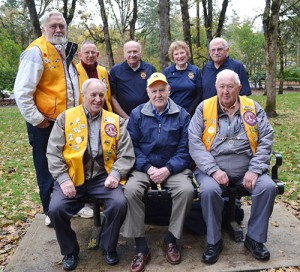 Lions Club members in the back row: Scott Walker, Jon Debo, Dick Drake, Tomina Wolff and Nick Robinson. Front row: Beris Brickles, Hal Werner and Otto Stadeli. 