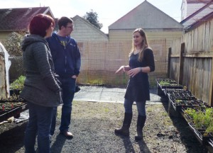 Heather Desmarteau-Fast, right, teaches a beginning gardening class at Stamen and Pistil Urban Garden Center.    