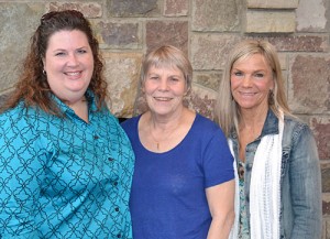 Silverton Chamber of Commerce Executive Director Stacy Palmer, 2014 First Citizen Jane Jones and Chamber President Angela Adcock have worked together on many projects. 