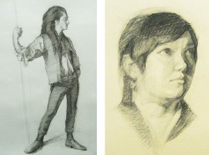 Two sketches by Brian Sheridan.