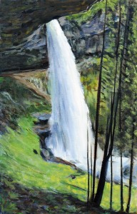 The work of Silver Falls State Park artist-in-residence Neal “Peace” Yasami is on display at South Lodge. A Father’s Day reception for the artist from 1 - 3 p.m. is open to the public