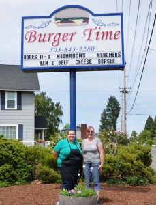 Burger Time owners Liz Ipox and Chrissy Butsch are eager to celebrate their business’ 30th anniversary. 