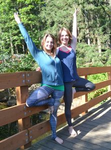 Sarah Newman and Chantal Barton encourage everyone to see how yoga  can benefit their body.
