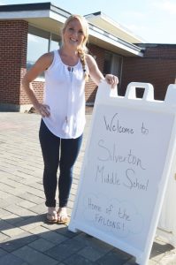 Silverton Middle School Dean of Students April Murphy has a game plan to welcome students and staff and make school a fun place to be and learn. 