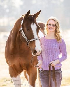 Elsie Guenther and her horse, Remy. Silver Dream Photography 