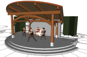 A design for the amphitheater proposed for Coolidge McClaine Park in Silverton.       Submitted Image