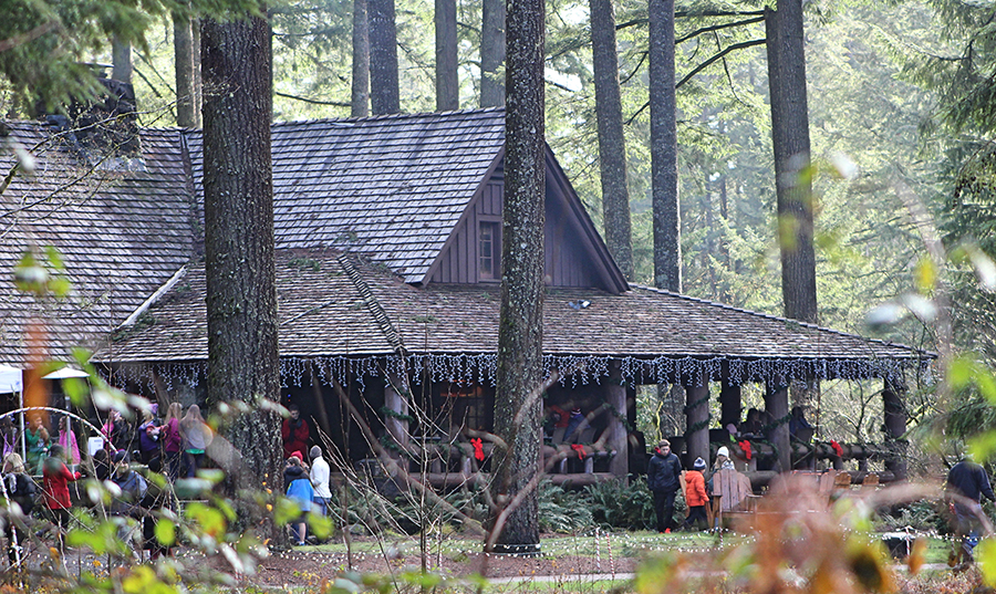 South Falls Lodge during Winter Festival.  