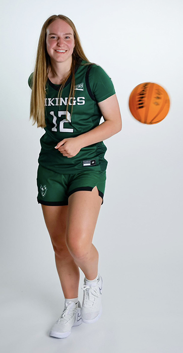 Kyleigh Brown is shown in Portland State gear. Brown, who set a Foxes school record of 37 points in the Jan. 8 game vs. South Albany, will be playing for the Vikings next season.Courtesy Portland State University