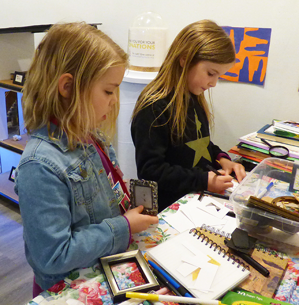 Participants working on projects for the Children’s Art Show. Melissa Wagoner