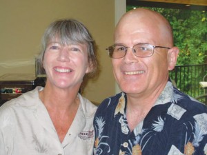 Rochelle Cemper and Tom Ray, manager, of Creekside Grill.