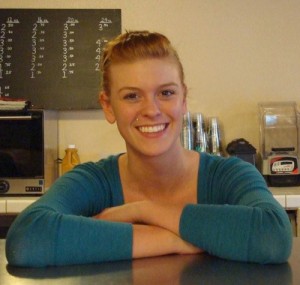 Kelly Roach works her way through college as a barista.