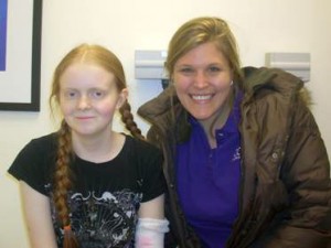 Breonia Adam, left,  has been diagnosed with leukemia. Her nutritionist, Paige Barham has signed on to be her chemo pal.