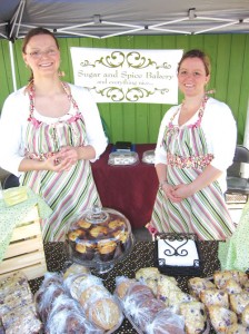 Bonnie Taylor and Sarah Smith of Sugar and Spice do customized baking.