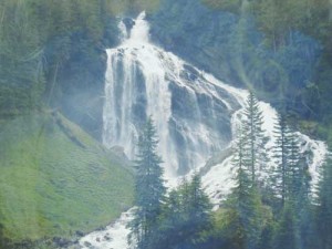Waterfalls in the Rockies were full of spring run-off