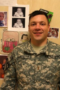 Platoon leader Lt. Matthew Branstetter