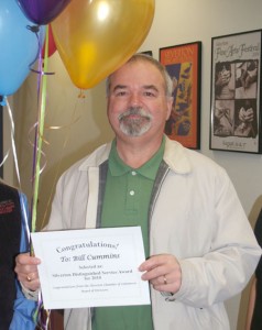 Bill Cummins was chosen for the Distinguished Service award by the Silverton Chamber of Commerce.