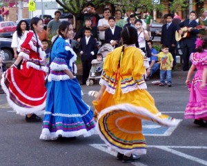 Girls perform a traditional dance at Silverton\'s Celebration of Cultures.