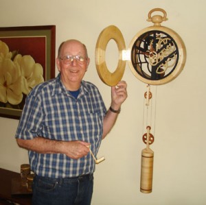Bill Rickerson enjoys designing and building clocks.