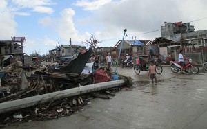 Hurricane ravaged Guiuan, The Phillipines.
