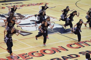 Members of the Silverton High dance team competed in the categories competition at Oregon City on Dec. 7.