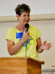 Judy Glenney, a former National Weightlifting Champion and Olympic judge, shared a story.