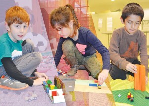 Kids find a rainy day escape in building with Legos. Story page 24. Photos by Melissa Wagoner