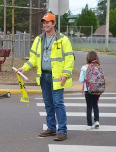 Crossing guard Bobby Hitch.