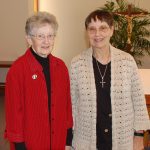 Sister Joella Kidwell and Sister Jane Hibbard.
