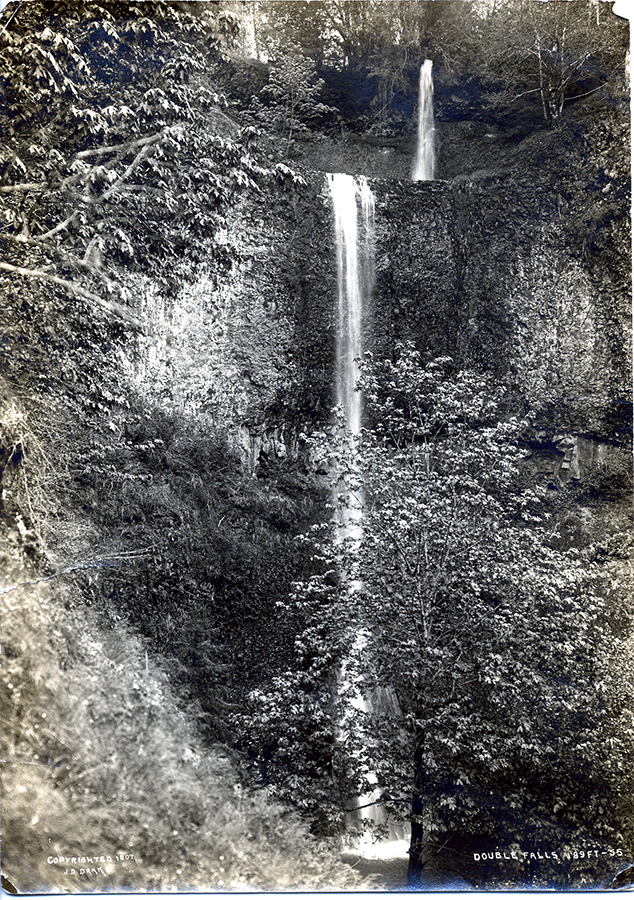 Double Falls as photographed by Silverton photographer June Drake, in 1907. 