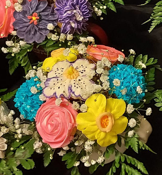 Judy Moffitt Marston’s cupcake flowers.  Submitted Photo