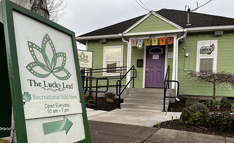 The Lucky Leaf cannabis dispensary in Silverton. Stephen Floyd
