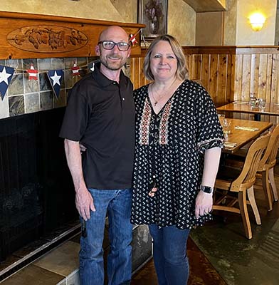 Scott and Kristi Stokley, proprietors of Lou’s Kitchen in Mount Angel. Stephen Floyd