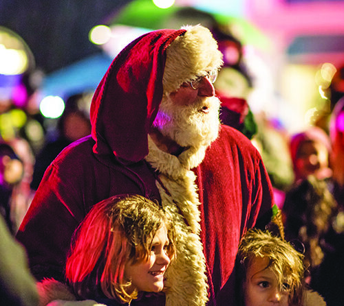 Santa at Silverton’s Tree Lighting 2023. Jim Kinghorn